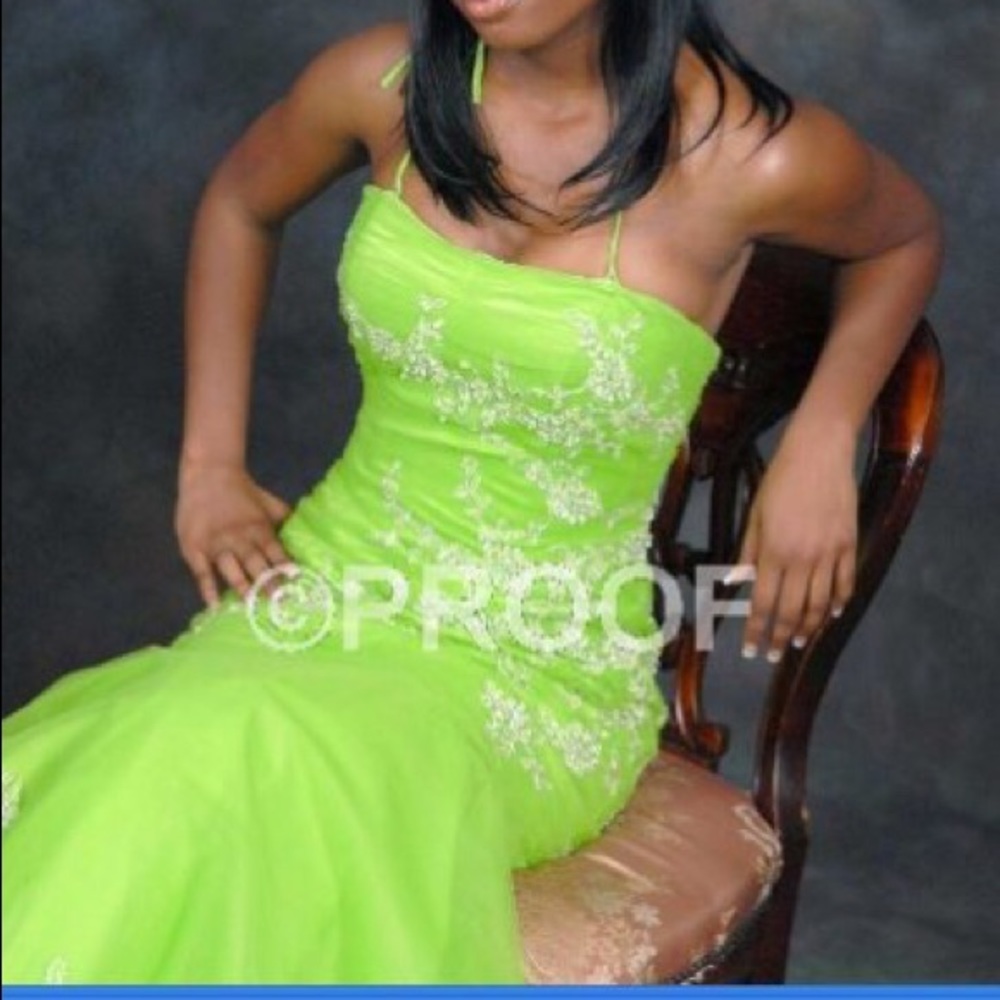 Tiffany Design Lime Green Prom Dress